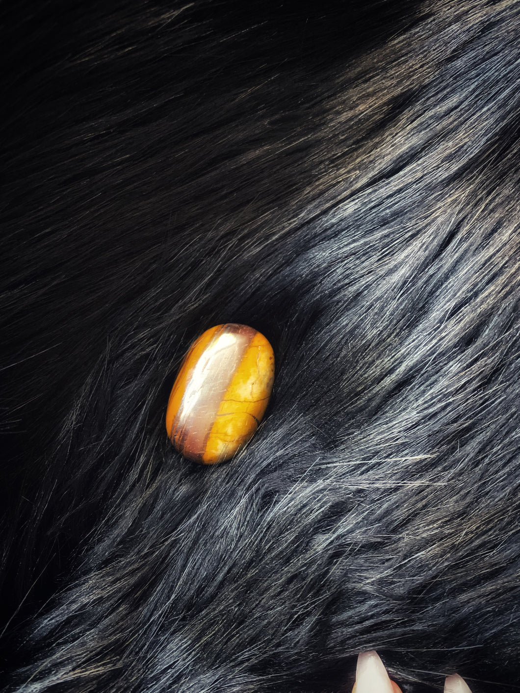 Golden Tiger's Eye Palm Stone