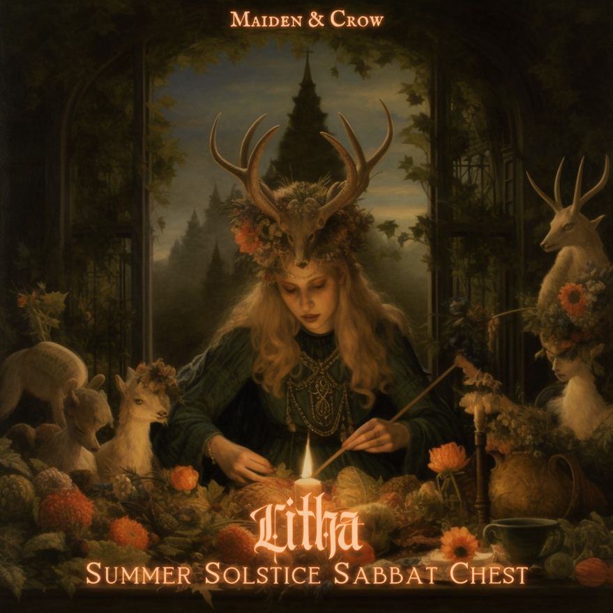 Litha Midsummer Sabbat Chest – Maiden and Crow Spiritual Apothecary