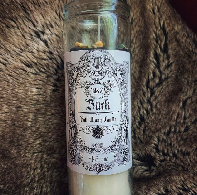 July Buck Full Moon Candle